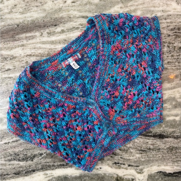 Urban Outfitters Lottie Crop Cardigan Sweater Size Medium - Picture 2 of 5